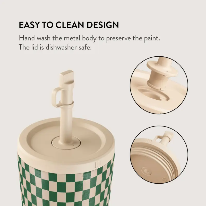 Burga Ivy League - Termokop 500ml med Låg/Sugerør sæt - 2950258