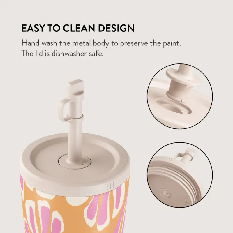 Burga Aloha - Termokop 500ml med Låg/Sugerør sæt - 2950270