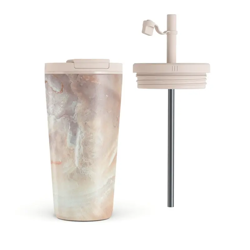 Burga Serene Sunset - Termokop 500ml med Låg/Sugerør sæt - 2950324