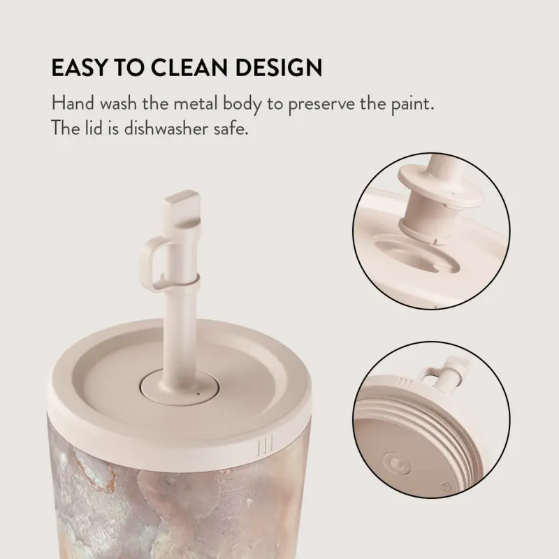 Burga Serene Sunset - Termokop 500ml med Låg/Sugerør sæt - 2950324