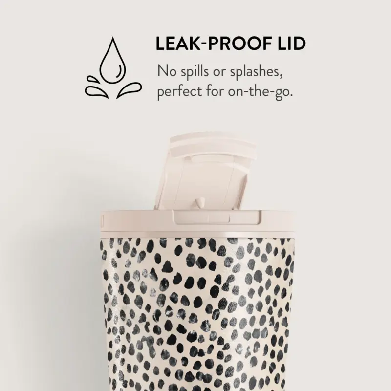 Burga Almond Latte - Termokop 500ml med Låg/Sugerør sæt - 2950349