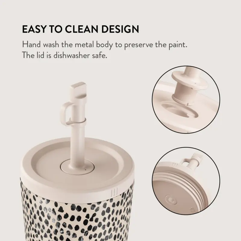 Burga Almond Latte - Termokop 500ml med Låg/Sugerør sæt - 2950349