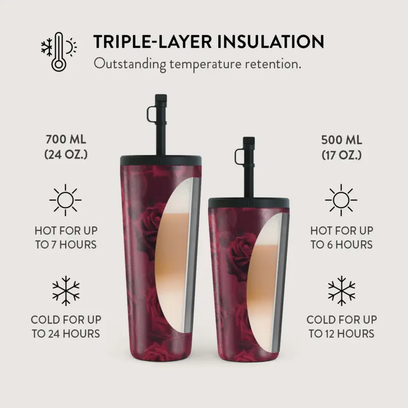 Burga Femme Fatale - Termokop 500ml med Låg/Sugerør sæt - 2950400