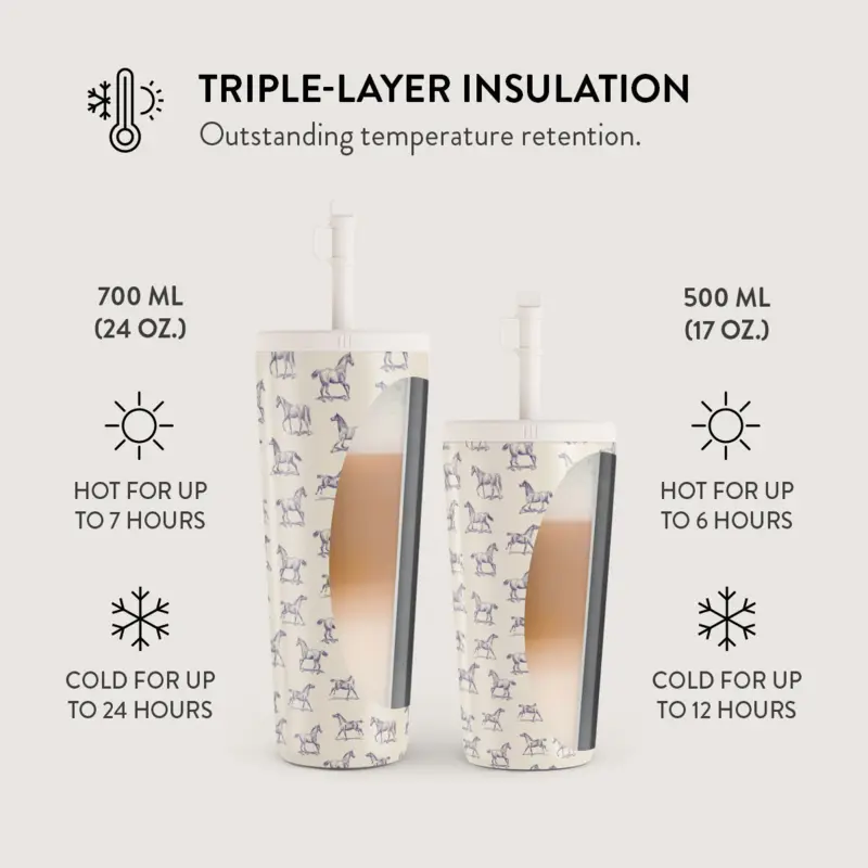 Burga Derby Race - Termokop 500ml med Låg/Sugerør sæt - 2950470