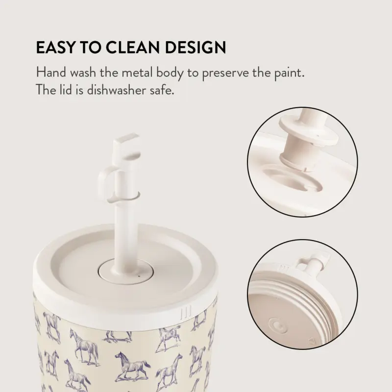 Burga Derby Race - Termokop 500ml med Låg/Sugerør sæt - 2950470