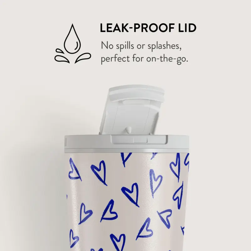 Burga Love Me Right - Termokop 500ml med Låg/Sugerør sæt - 2950536