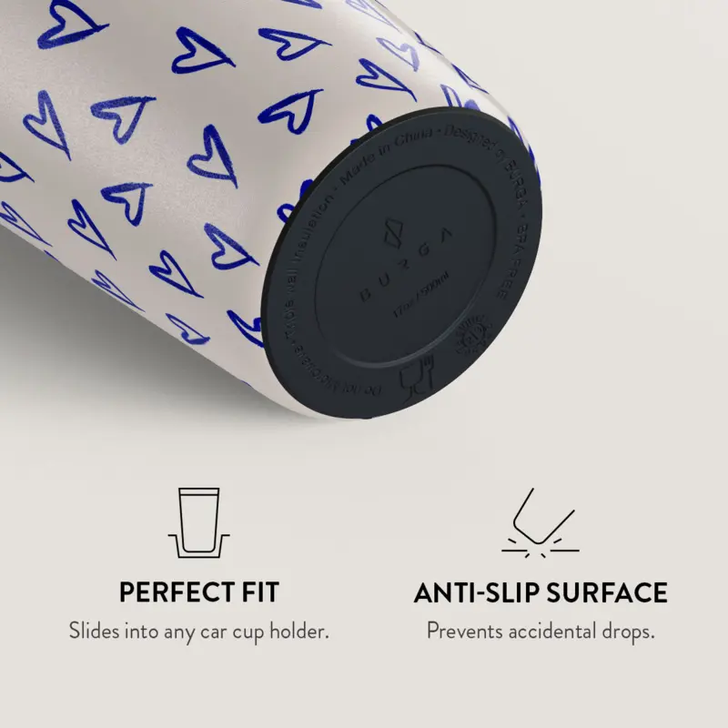 Burga Love Me Right - Termokop 500ml med Låg/Sugerør sæt - 2950536