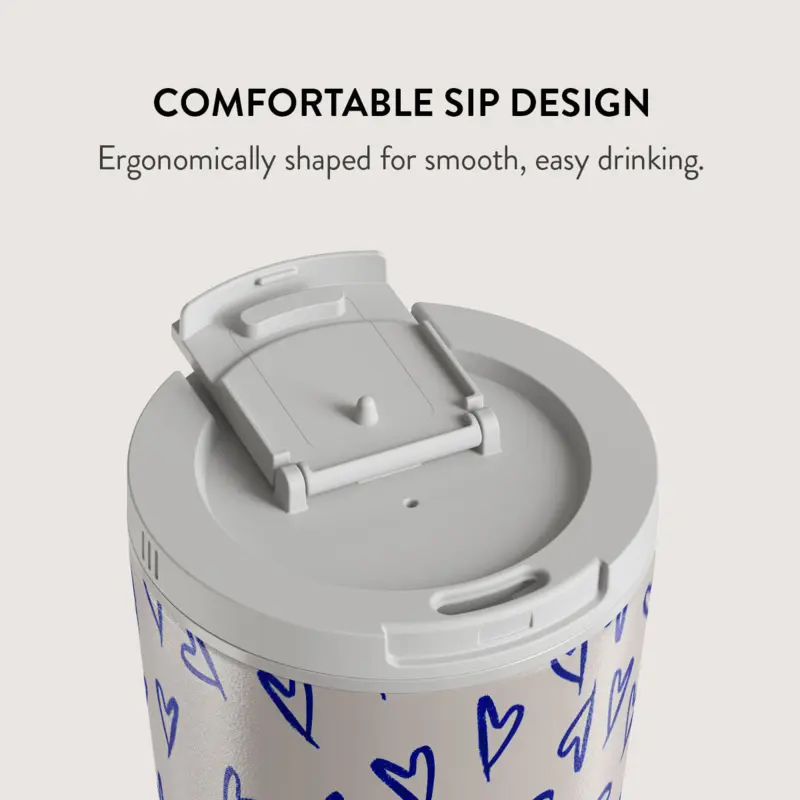 Burga Love Me Right - Termokop 500ml med Låg/Sugerør sæt - 2950536