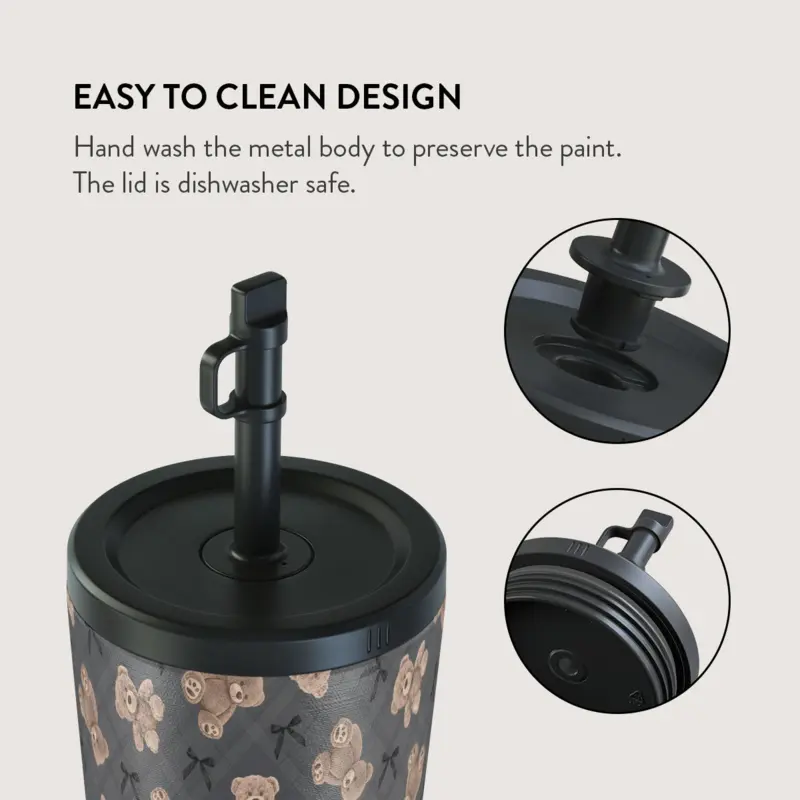 Burga BFF - Termokop 500ml med Låg/Sugerør sæt - 2950542