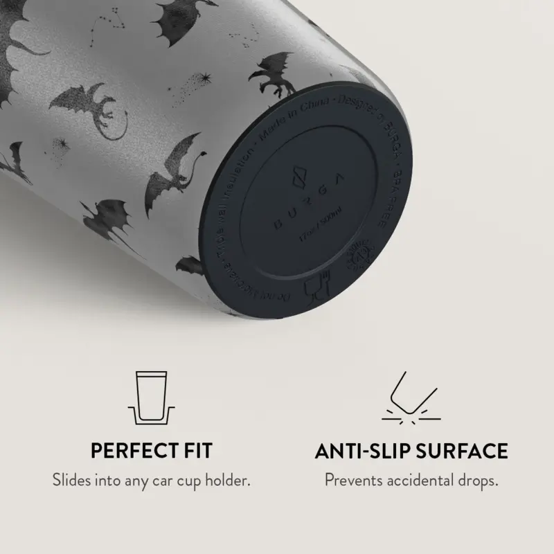 Burga Draco - Termokop 500ml med Låg/Sugerør sæt - 2974754